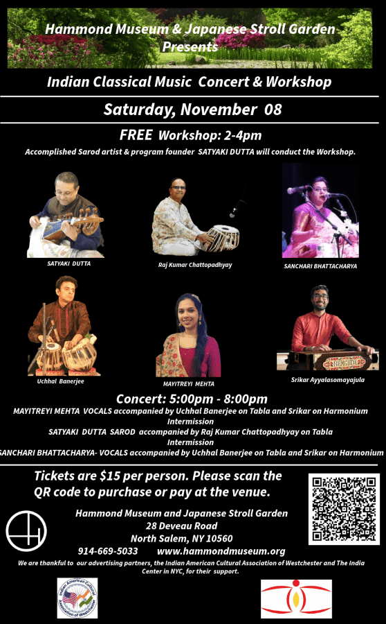 Indian Classical Music Workshop and Concert at the Hammond Museum