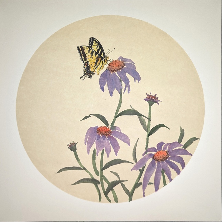 Harrison Public Library presents, "Healthy Yards and Other Landscapes: Ink Paintings" by Theresa Beyer