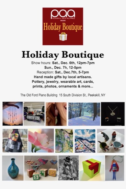 Peekskill Arts Alliance Holiday Boutique and Big Art Show