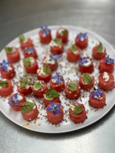 appetizers on plate