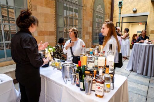 event in the artsW courtyard