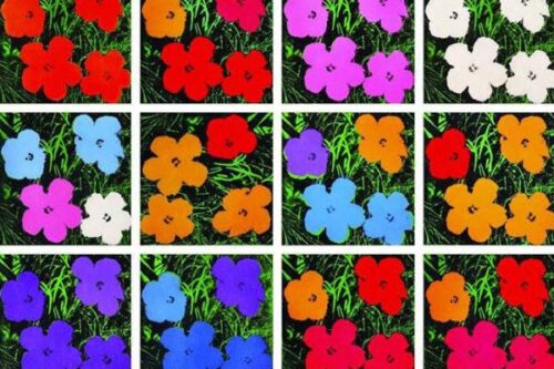 colorful flower pop art craft