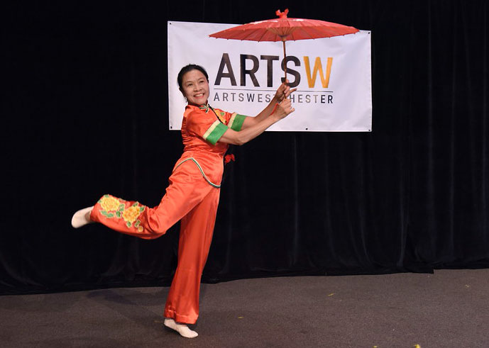 performer at mooncake festival at ArtsW