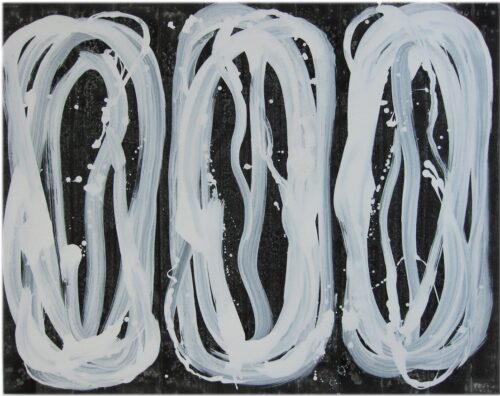 abstract painting "Big Hug" by Kiyoshi Otsuka