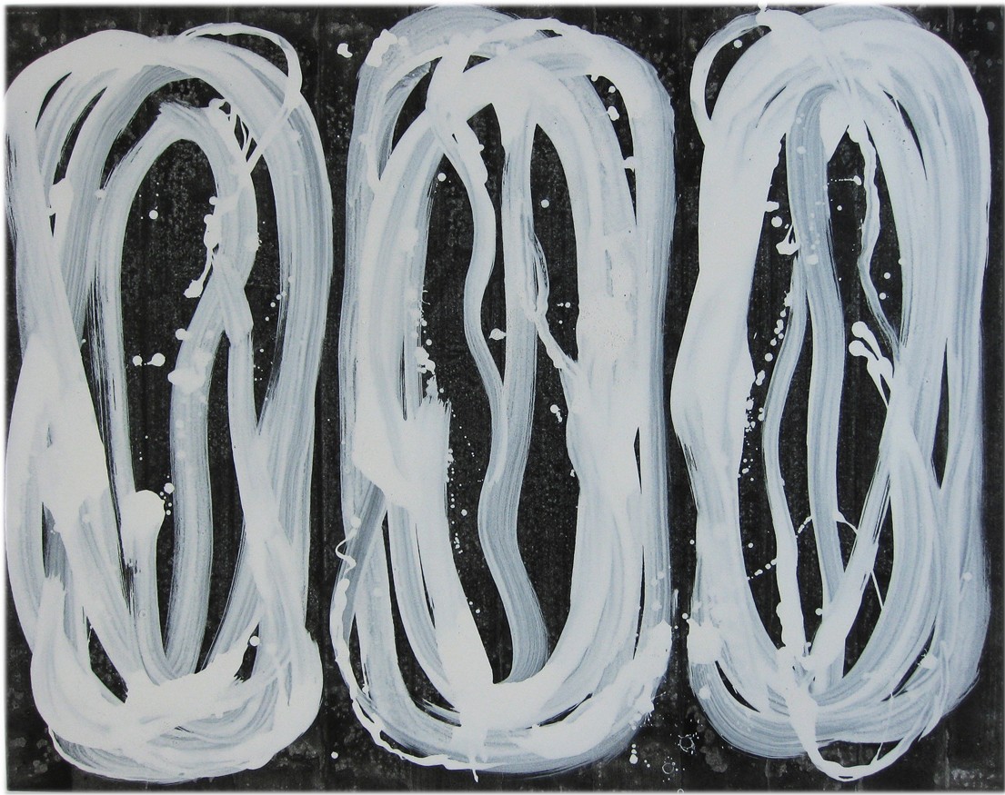 abstract painting "Big Hug" by Kiyoshi Otsuka