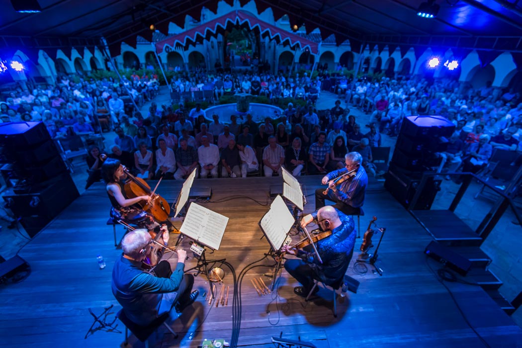 Kronos Quartet in Spanish Courtyard