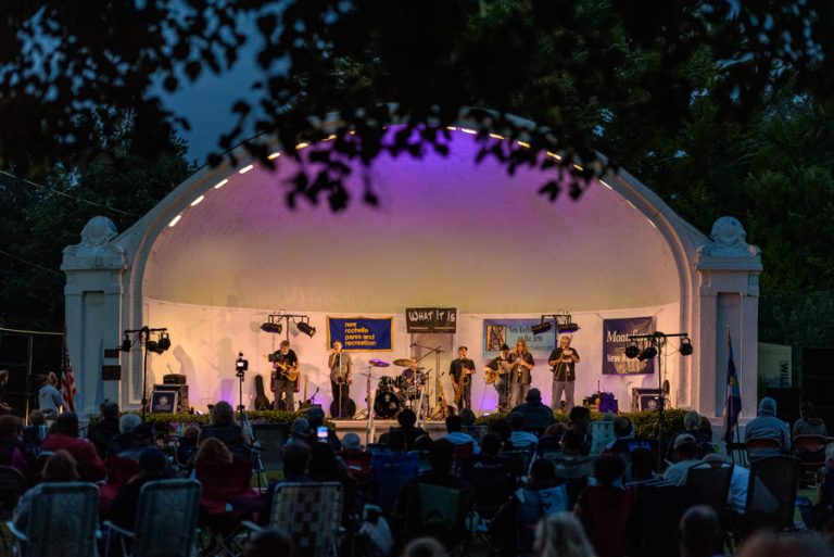 music group in outdoor stage