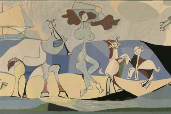 Wool Tapestry by Jacquiline de la Baume Durrbach