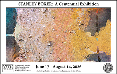 Stanley Boxer:  A Centennial Exhibition - Madelyn Jordon Fine Art