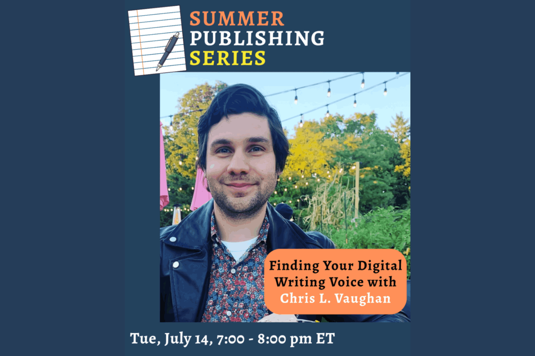 Finding Your Digital Writing Voice with Chris L. Vaughan (Zoom)